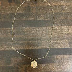 Leo zodiac gold necklace